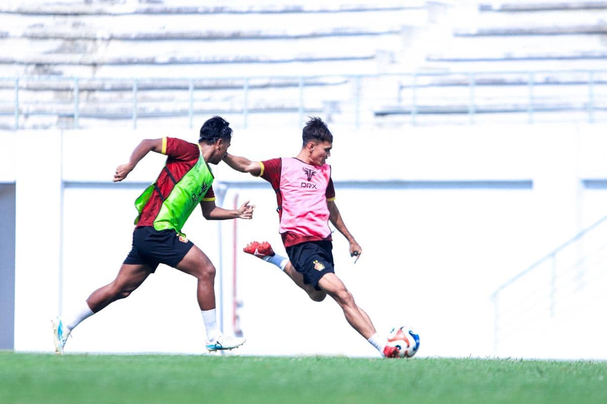 Pemain Persik Kediri saat berlatih. IDN Times/persik kediri