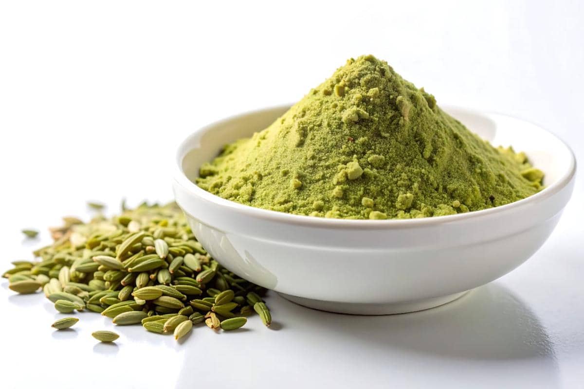 ilustrasi pistachio yang sudah dihaluskan