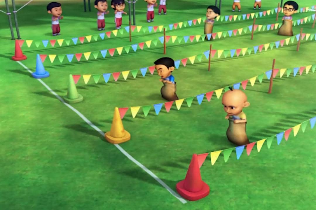 kompetisi sukaneka aktivitas menarik di sekolah upin ipin