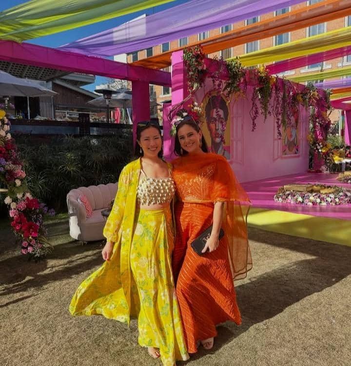 potret Marissa Nasution kondangan di Kathmandu