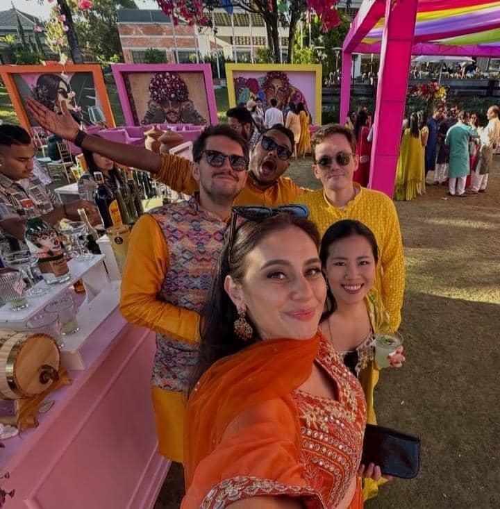 potret Marissa Nasution kondangan di Kathmandu