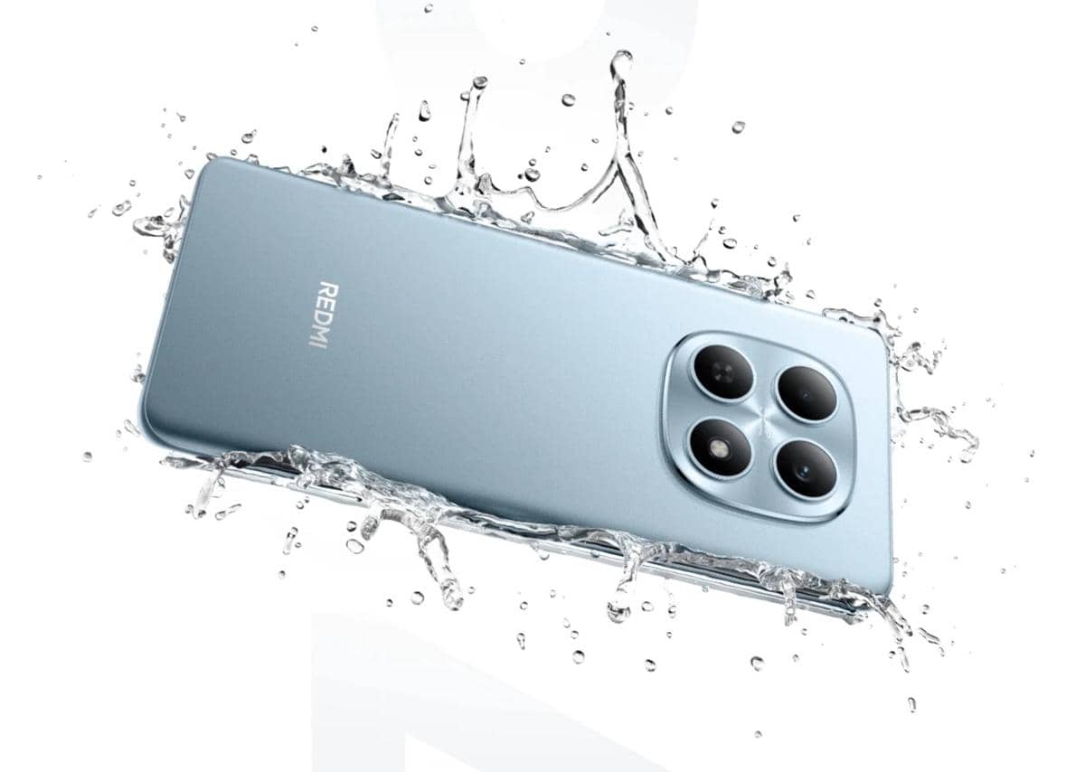 ilustrasi Xiaomi Redmi Note 15 4G yang bersertifikasi IP64 