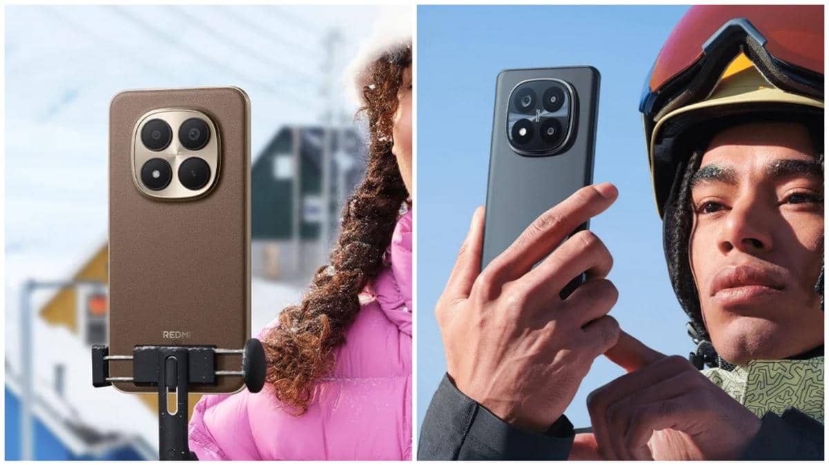 Xiaomi Redmi Note 15 Pro+ 5G (kiri) dan Xiaomi Redmi Note 14 Pro+ 5G (kanan)