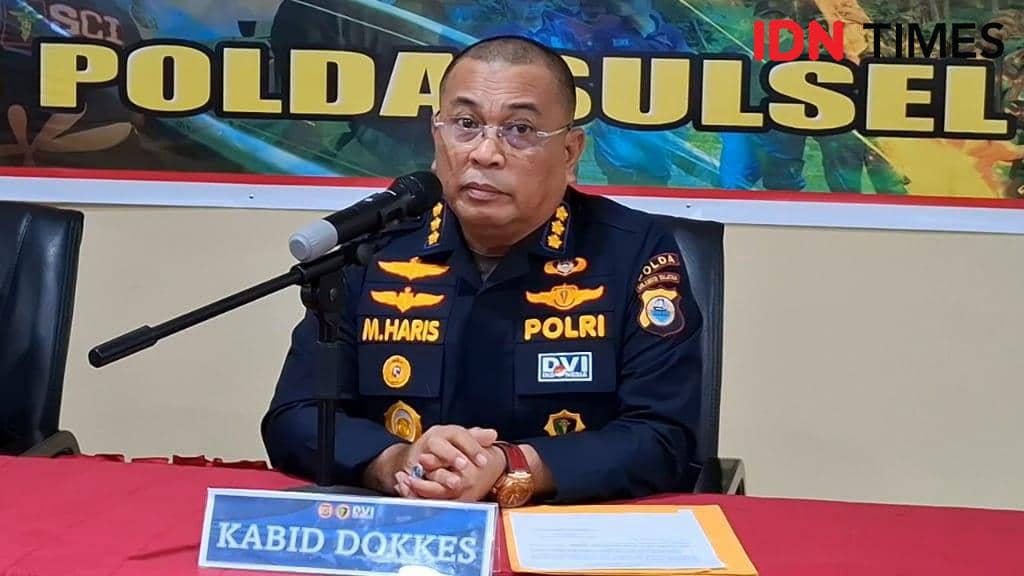 Kepala Biddokes Polda Sulsel Komisaris Besar dr Muhammad Haris, Kamis (22/1/2026) IDN Times / Darsil Yahya.