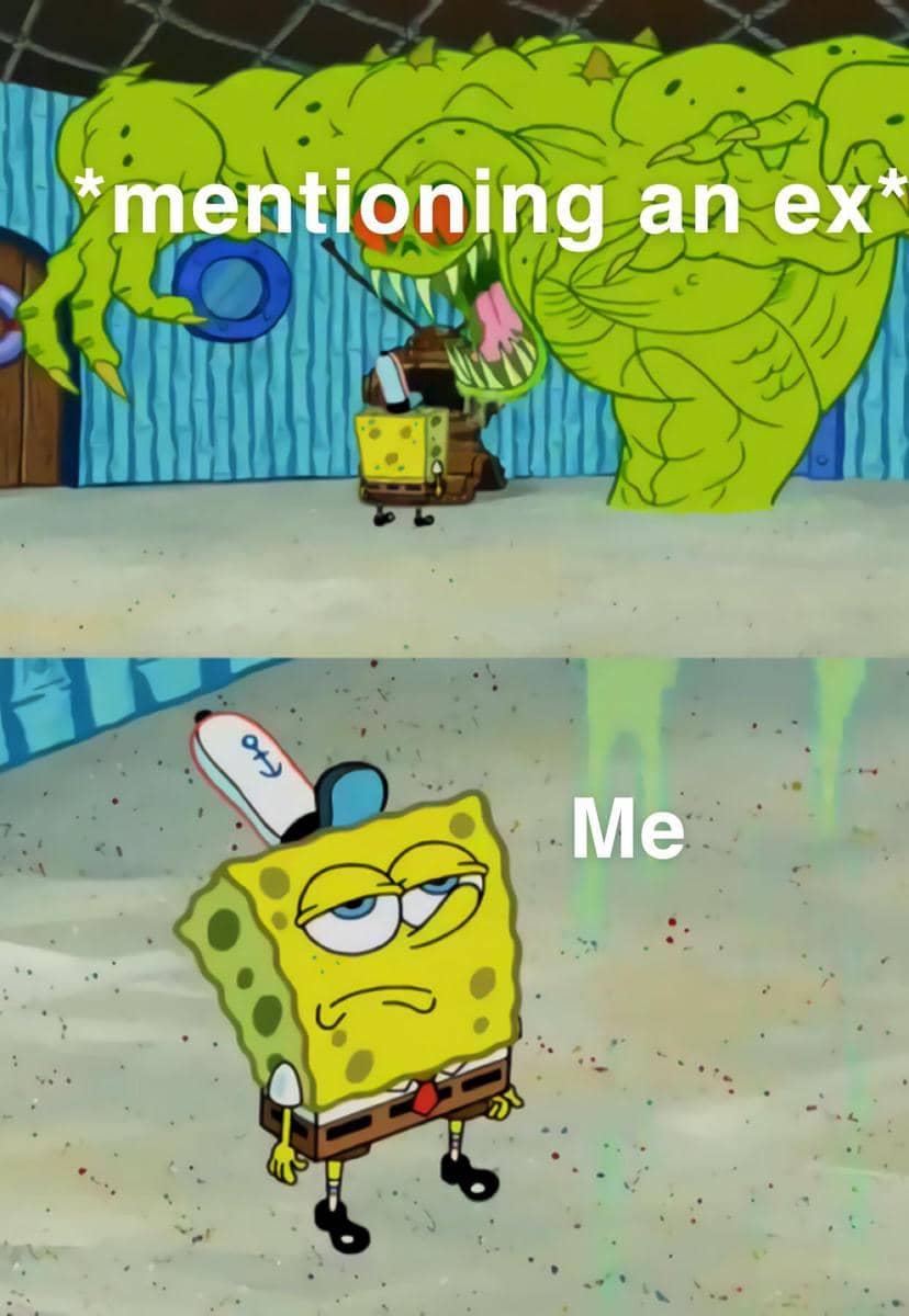 meme SpongeBob tentang mantan