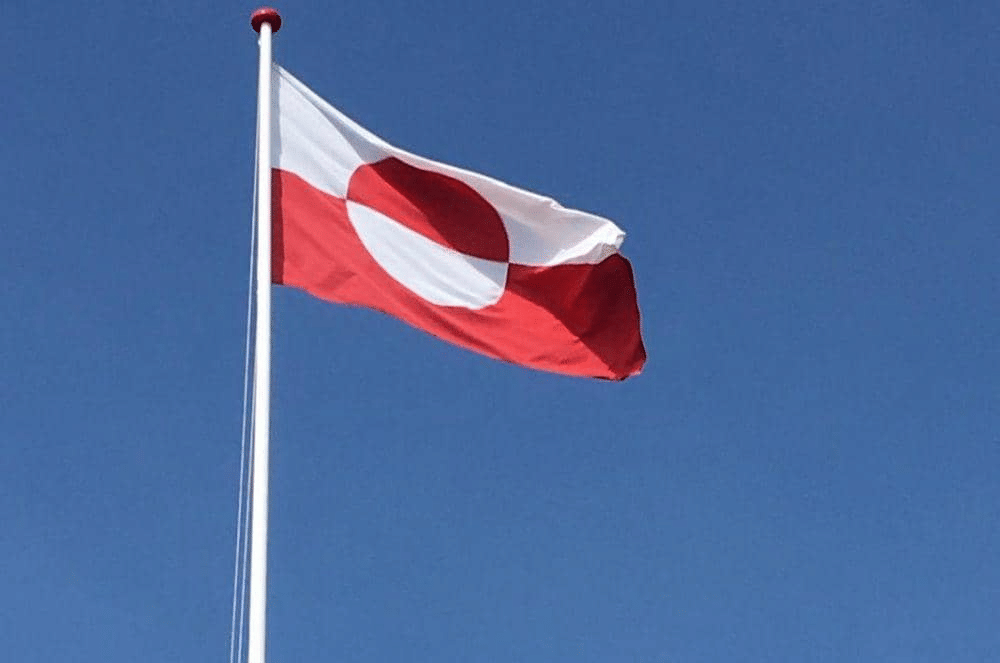 potret bendera Greenland