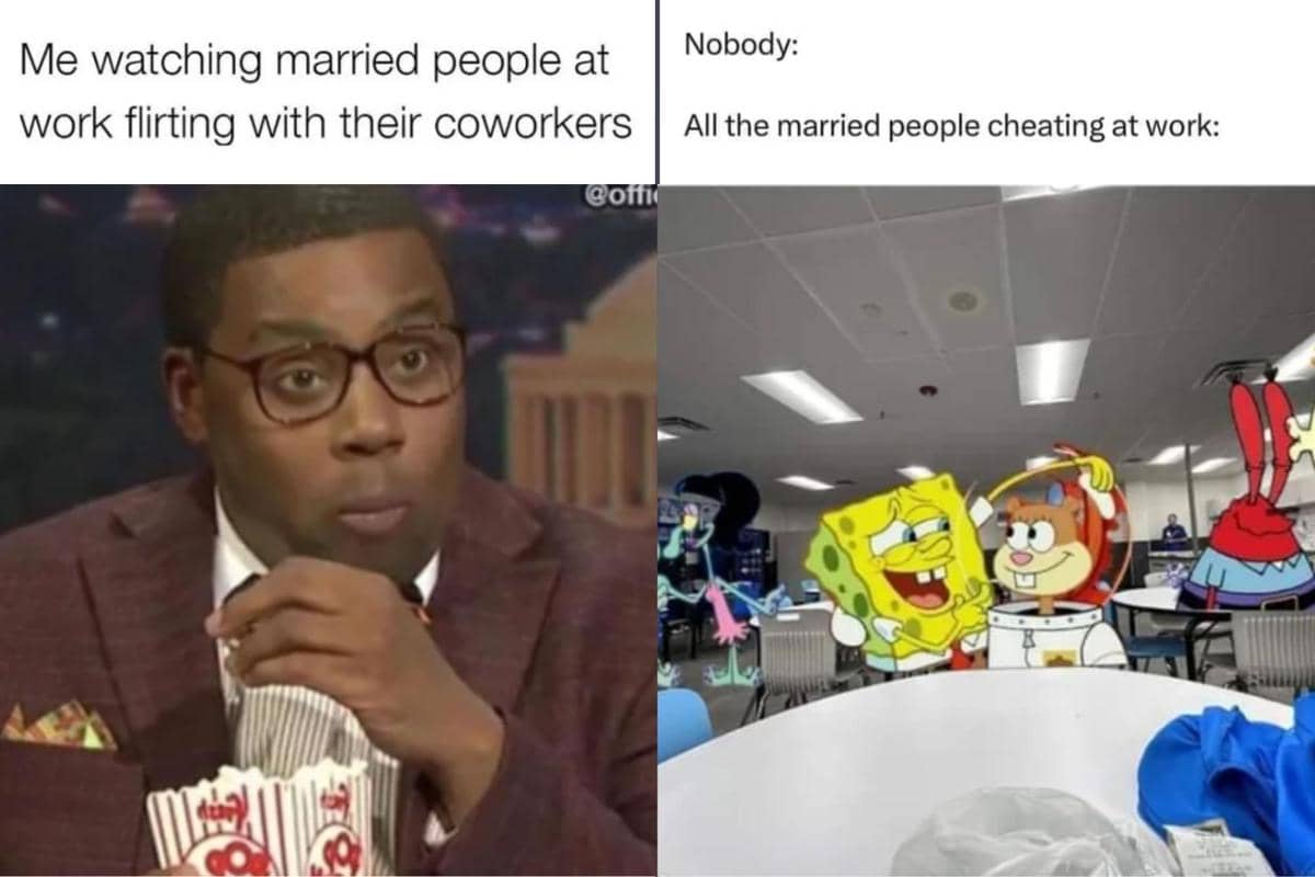 meme selingkuh di tempat kerja