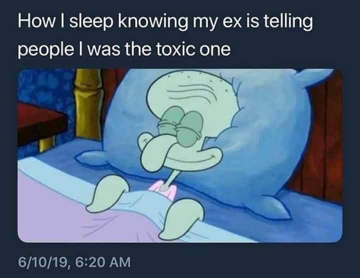 meme SpongeBob tentang mantan