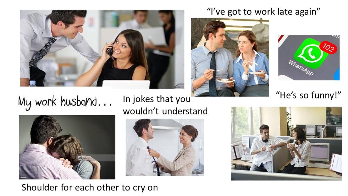 meme selingkuh di tempat kerja
