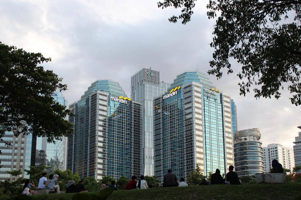 ilustrasi gedung perkantoran