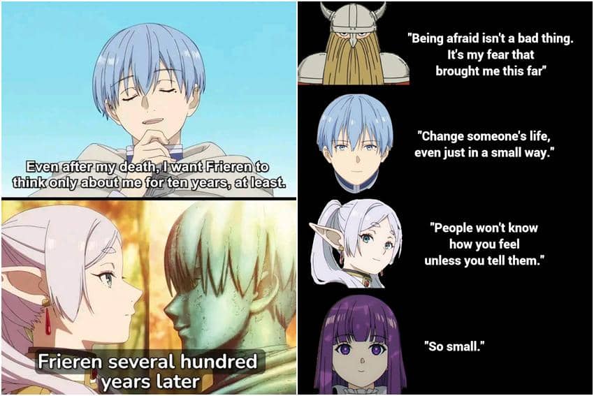 kolase meme Frieren dan Himmel
