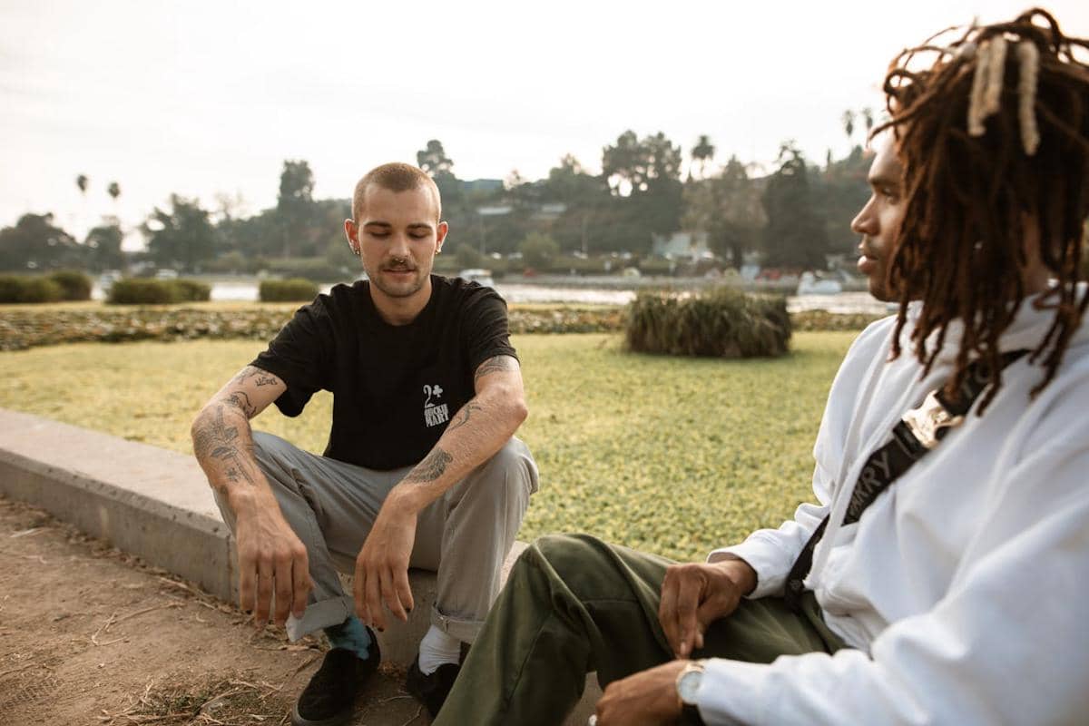 ilustrasi obrolan teman