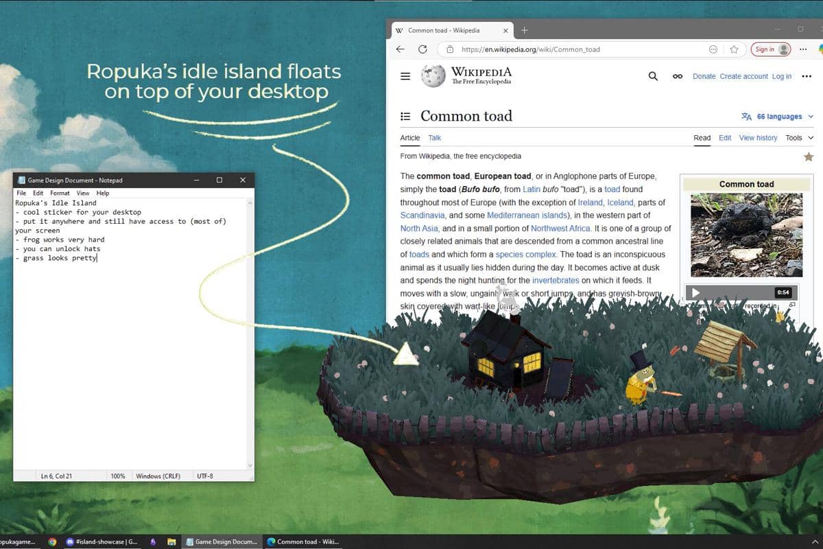 cuplikan Ropuka’s Idle Island