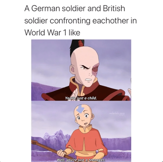 meme Avatar tentang perang dunia