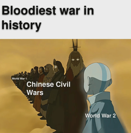 meme Avatar tentang perang dunia