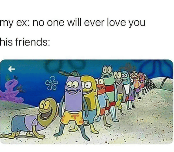 meme SpongeBob tentang mantan