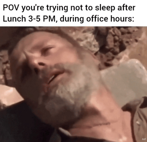 meme ngantuk pas kerja