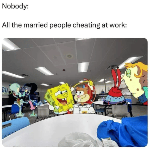 meme selingkuh di tempat kerja