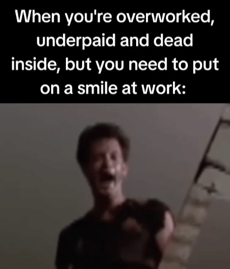 meme kerja dibayar di bawah standar