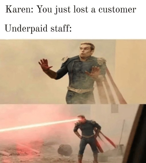 meme kerja dibayar di bawah standar