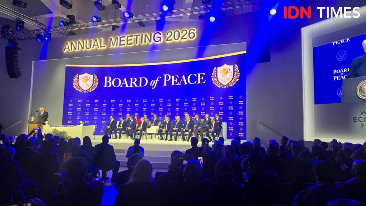Sesi Board of Peace, di World Economic Forum (WEF) 2026, dibuka oleh Presiden Amerika Serikat (AS) Donald Trump.