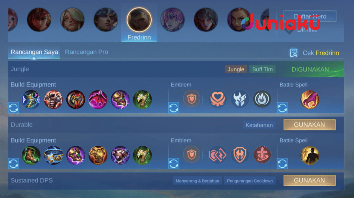 Build Fredrinn (Dok. Moonton/Mobile Legends)