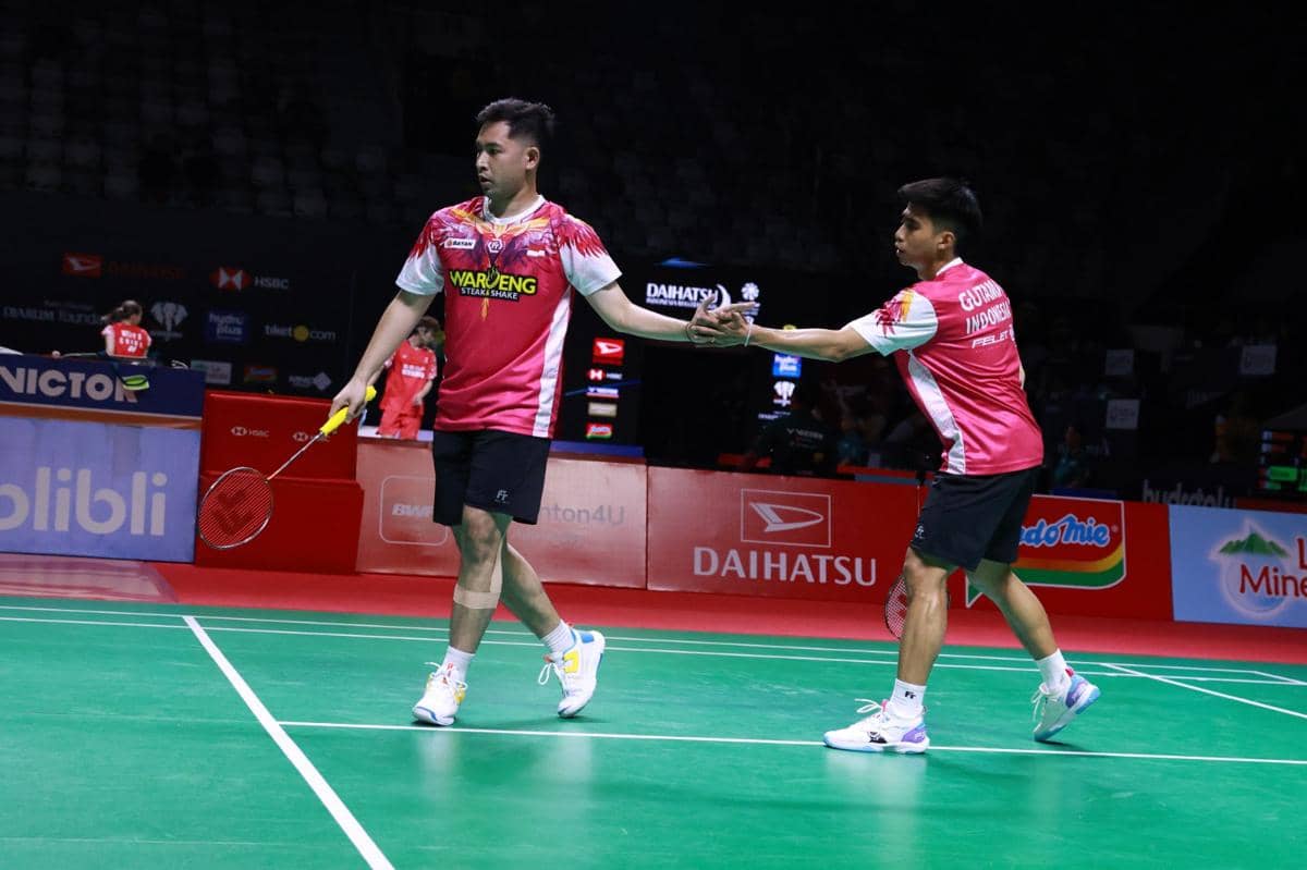Sabar/Reza saat tampil di Indonesia Masters 2026.