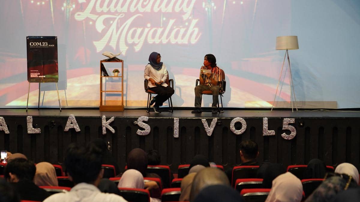 Mahasiswa Prodi Ilmu Komunikasi Universitas Aisyiyah (Unisa) Yogyakarta menggelar pameran Galaksi Volume 5 di Gedung Social Militaire, Taman Budaya Yogyakarta, Rabu (21/01/2026).