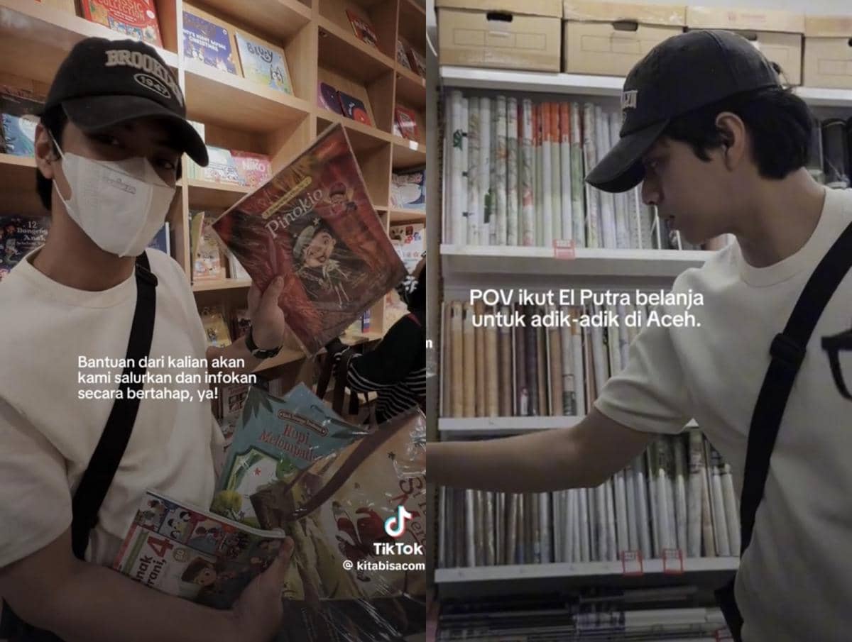 potret El Putra belanja hadiah untuk anak-anak terdampak bencana Aceh 
