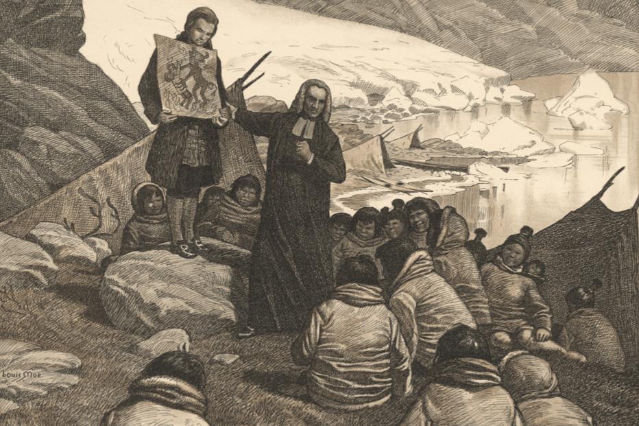 ilustrasi Hans Egede di Greenland