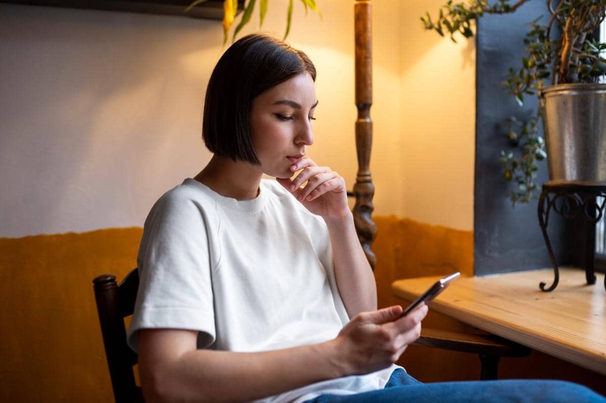 ilustrasi perempuan merenung