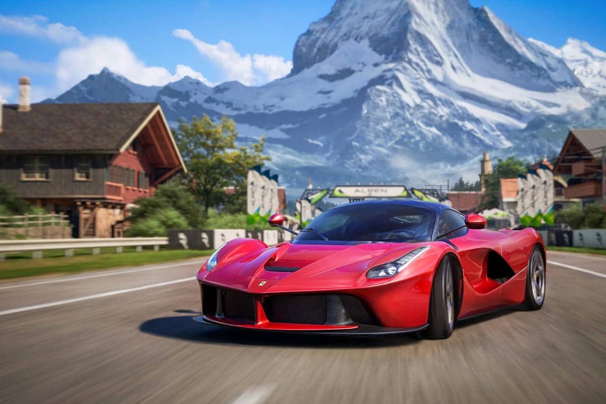 tampilan grafis Racing Master