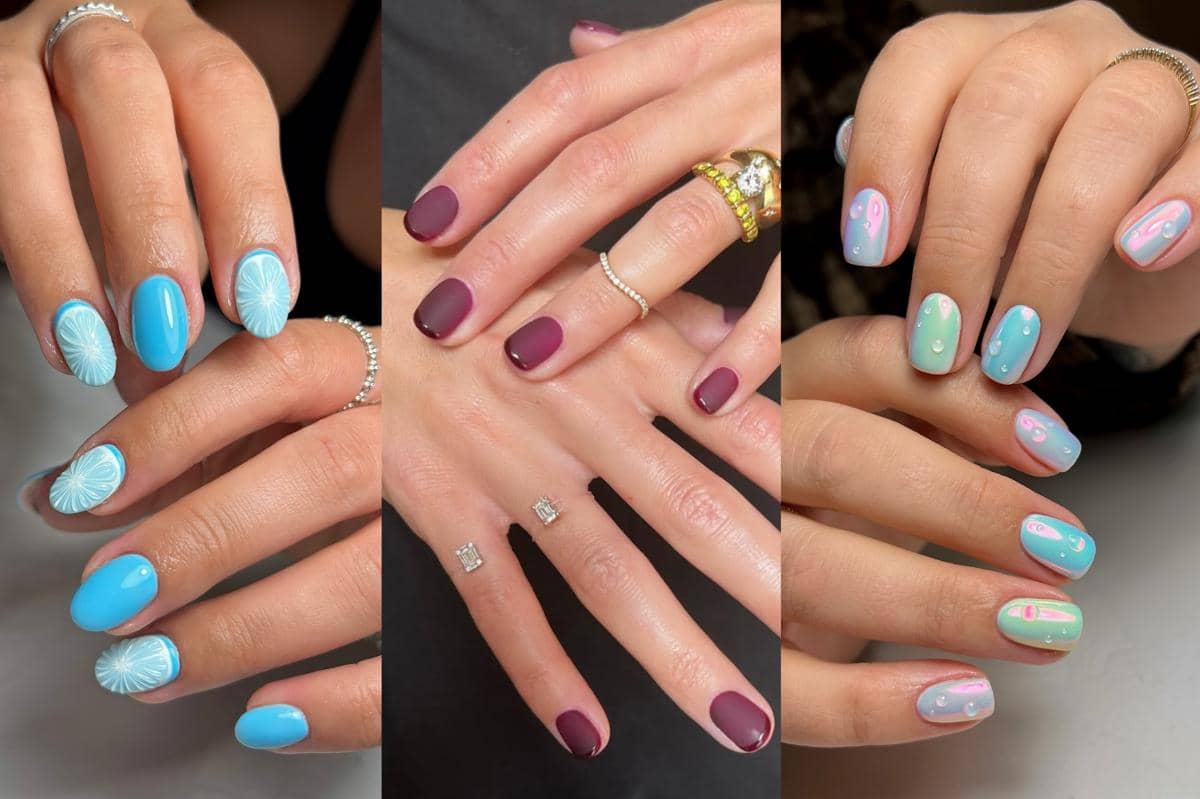 inspirasi nail art zodiak Aquarius 