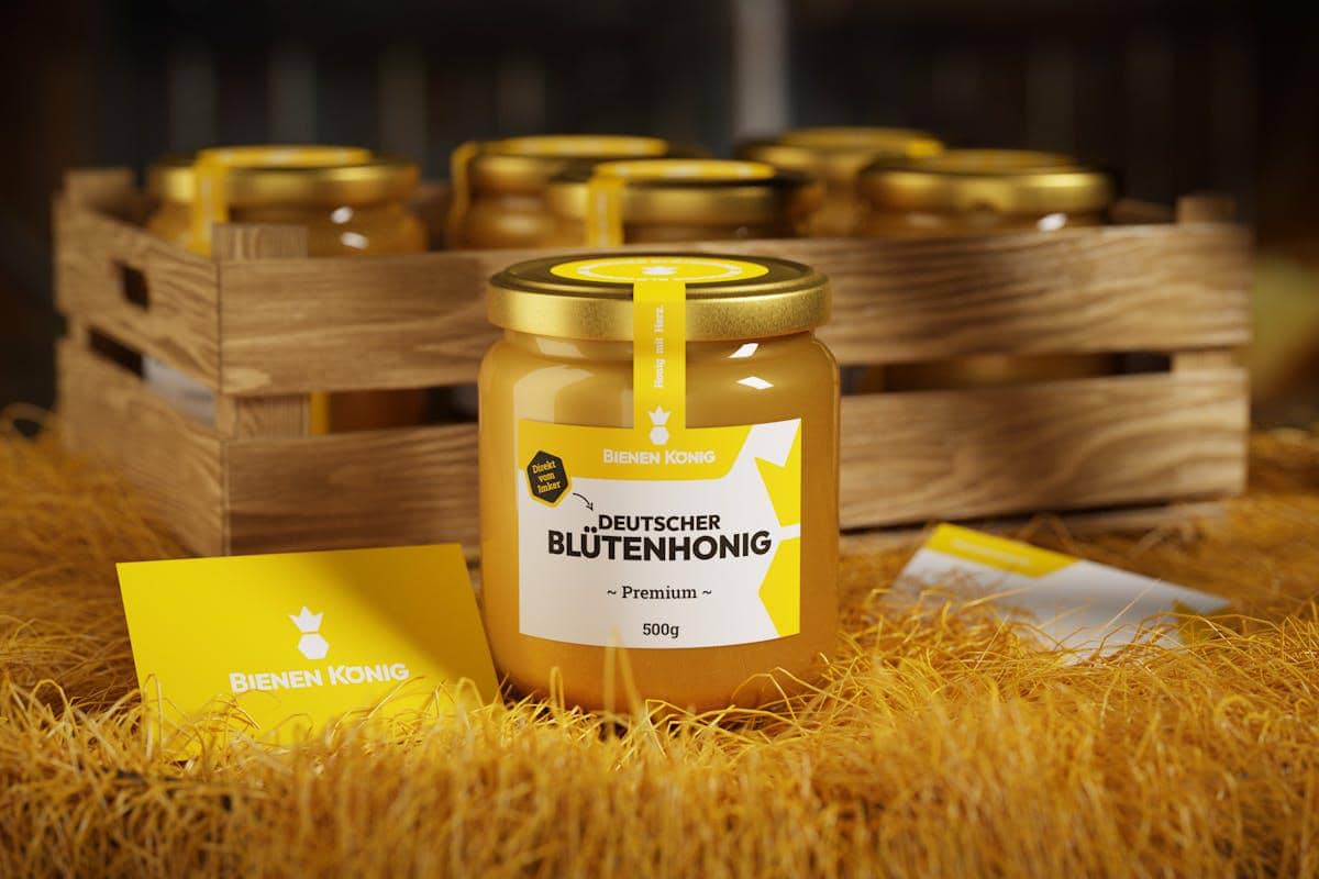 ilustrasi madu sebagai hampers Imlek