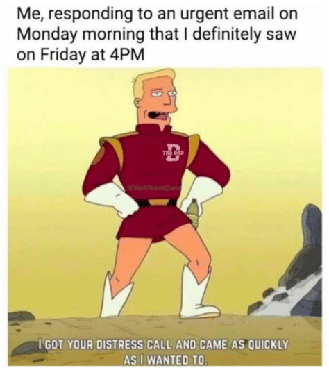 meme tugas urgent di tempat kerja