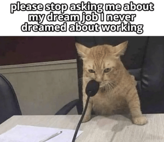 meme pekerjaan impian