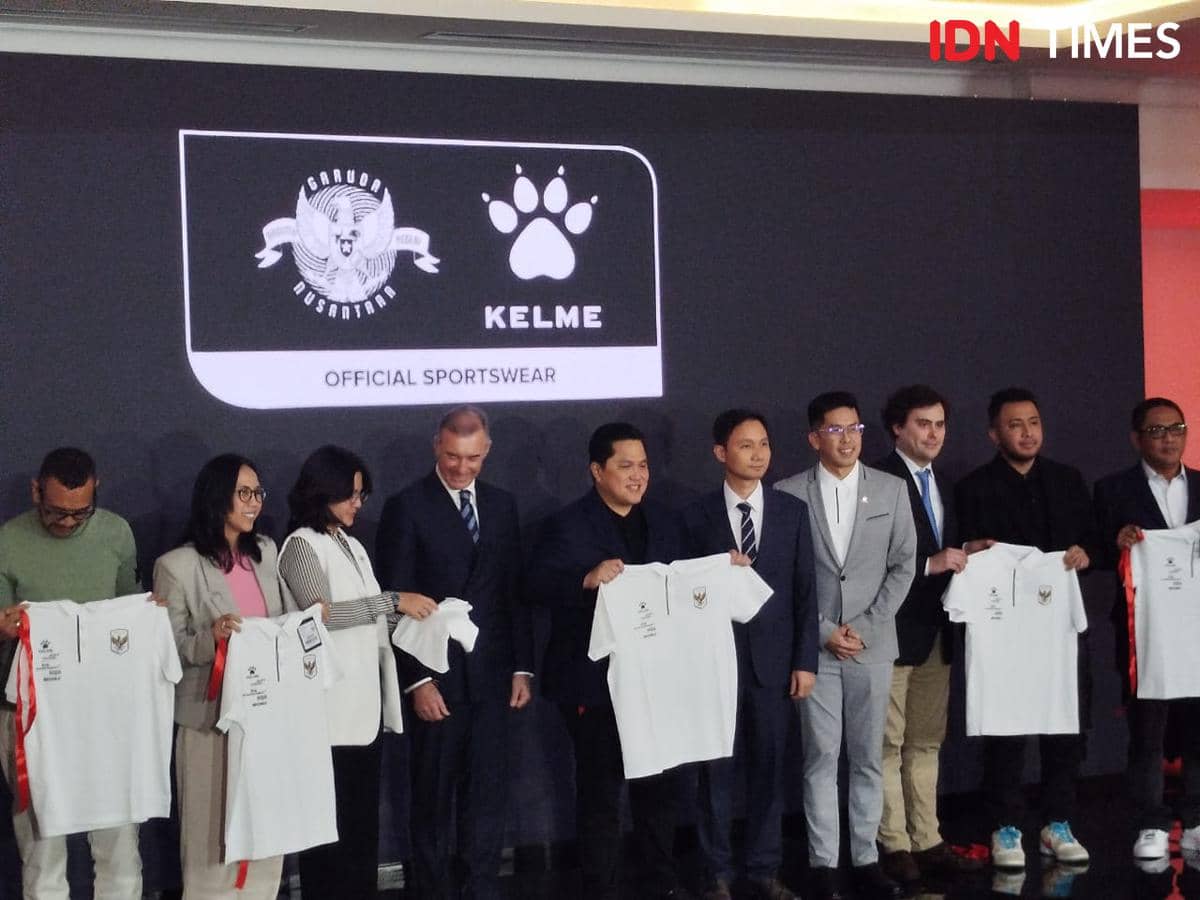 Peresmian kerja sama Kelme dan PSSI selaku apparel Timnas Indonesia yang baru.