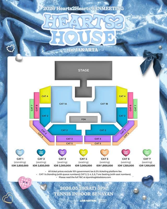 harga tiket fan meeting Hearts2Hearts di Jakarta 2026