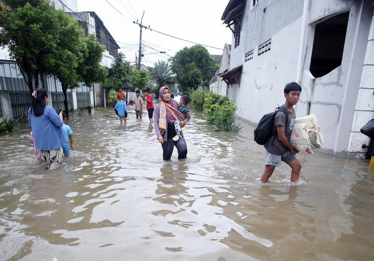Banjir melanda Perumahan Ciledug Indah I, Tangerang