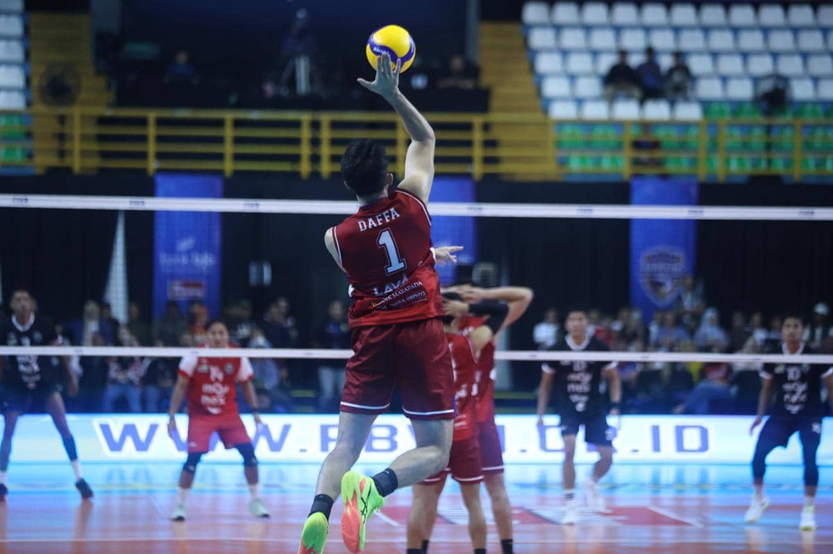 Duel Jakarta LaVani versus Medan Falcons di Bandung (dok.Proliga)