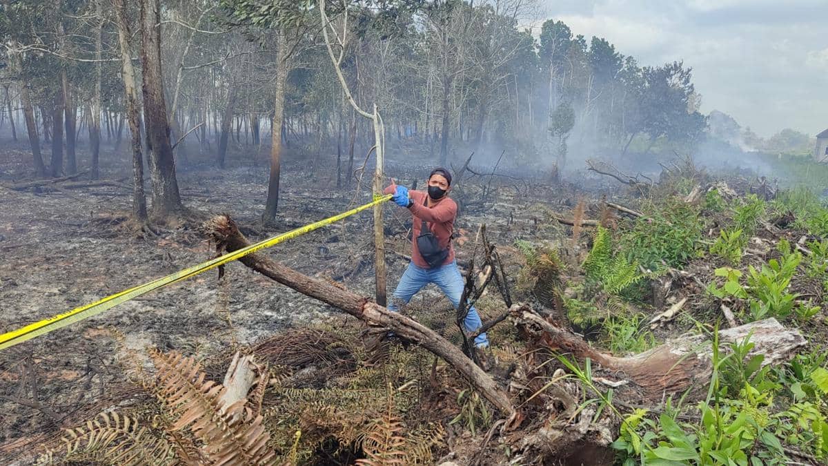 Lahan di Kubu Raya disegel karena berpotensi karhutla.