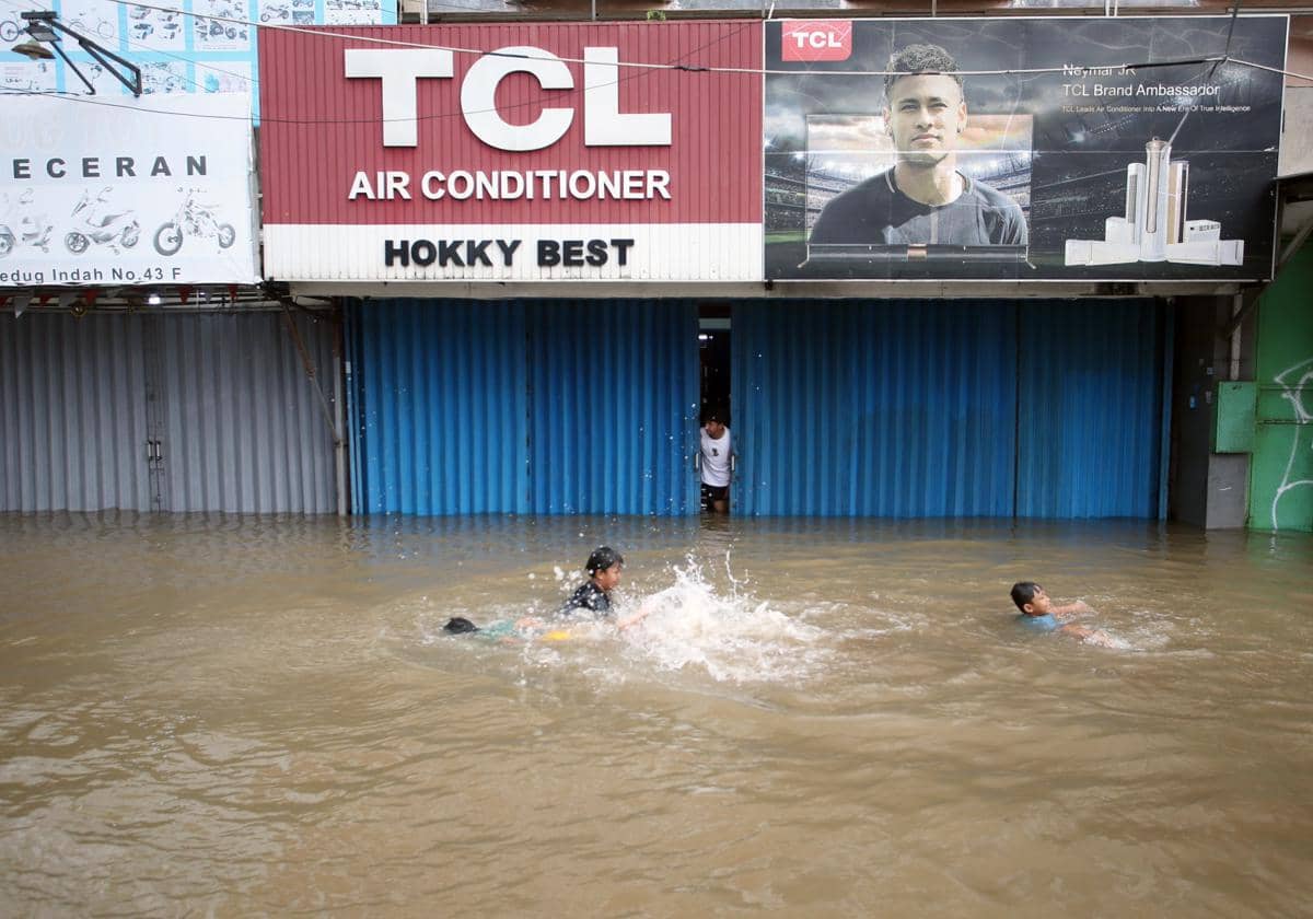 Banjir melanda Perumahan Ciledug Indah I, Tangerang