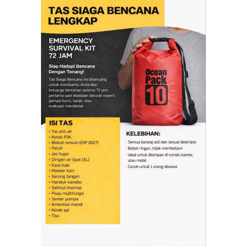 DRY BAG ANTI AIR Tas Siaga Bencana
