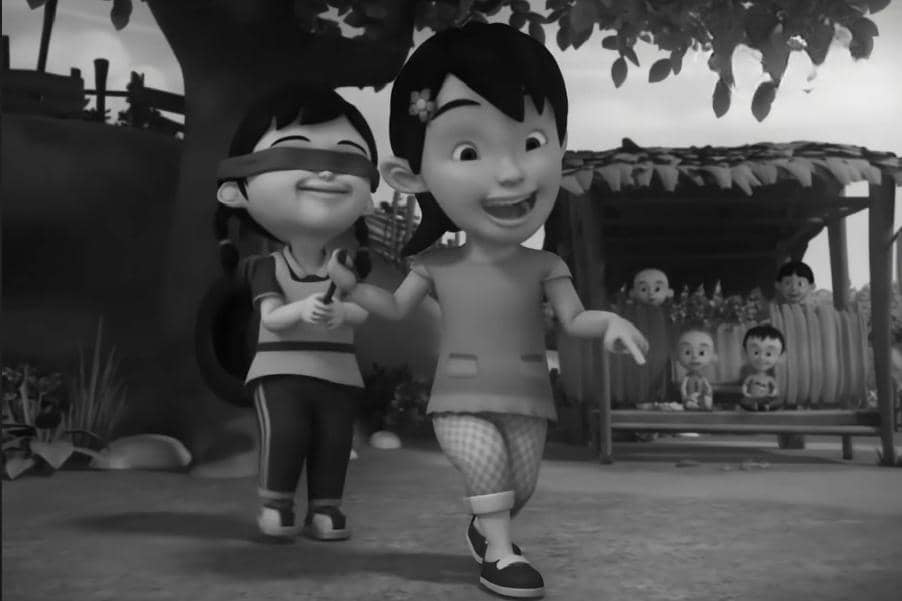 Mei Mei dan Susanti bernyanyi "Aiya Cik Siti"