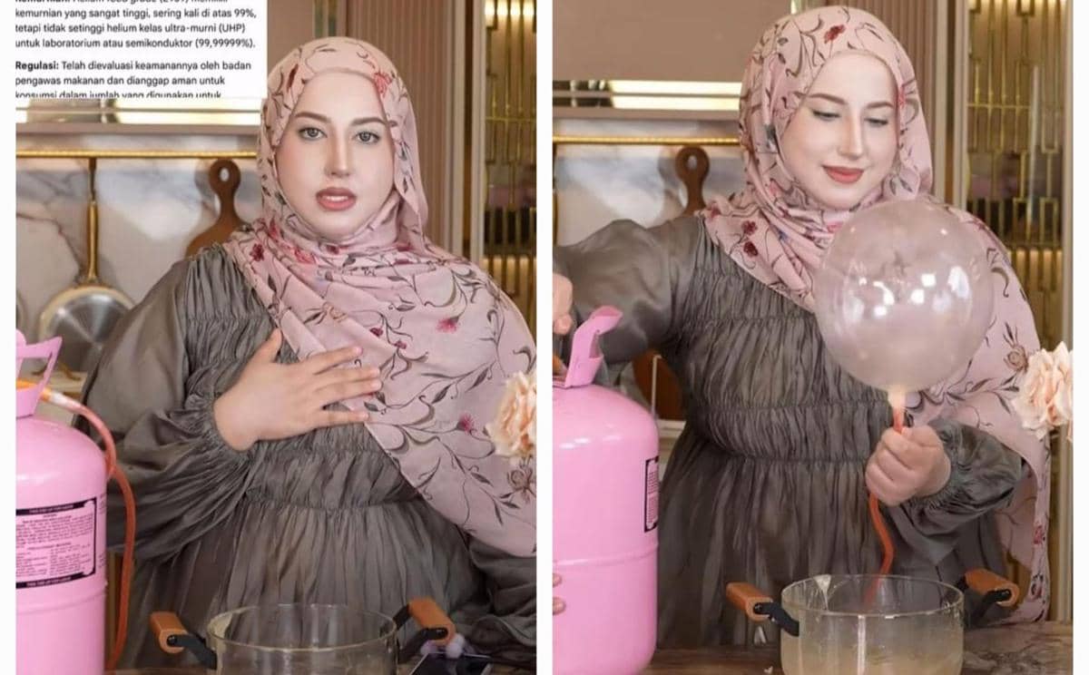 Tasyi Athasyia hampir keracunan saat bikin permen balon helium