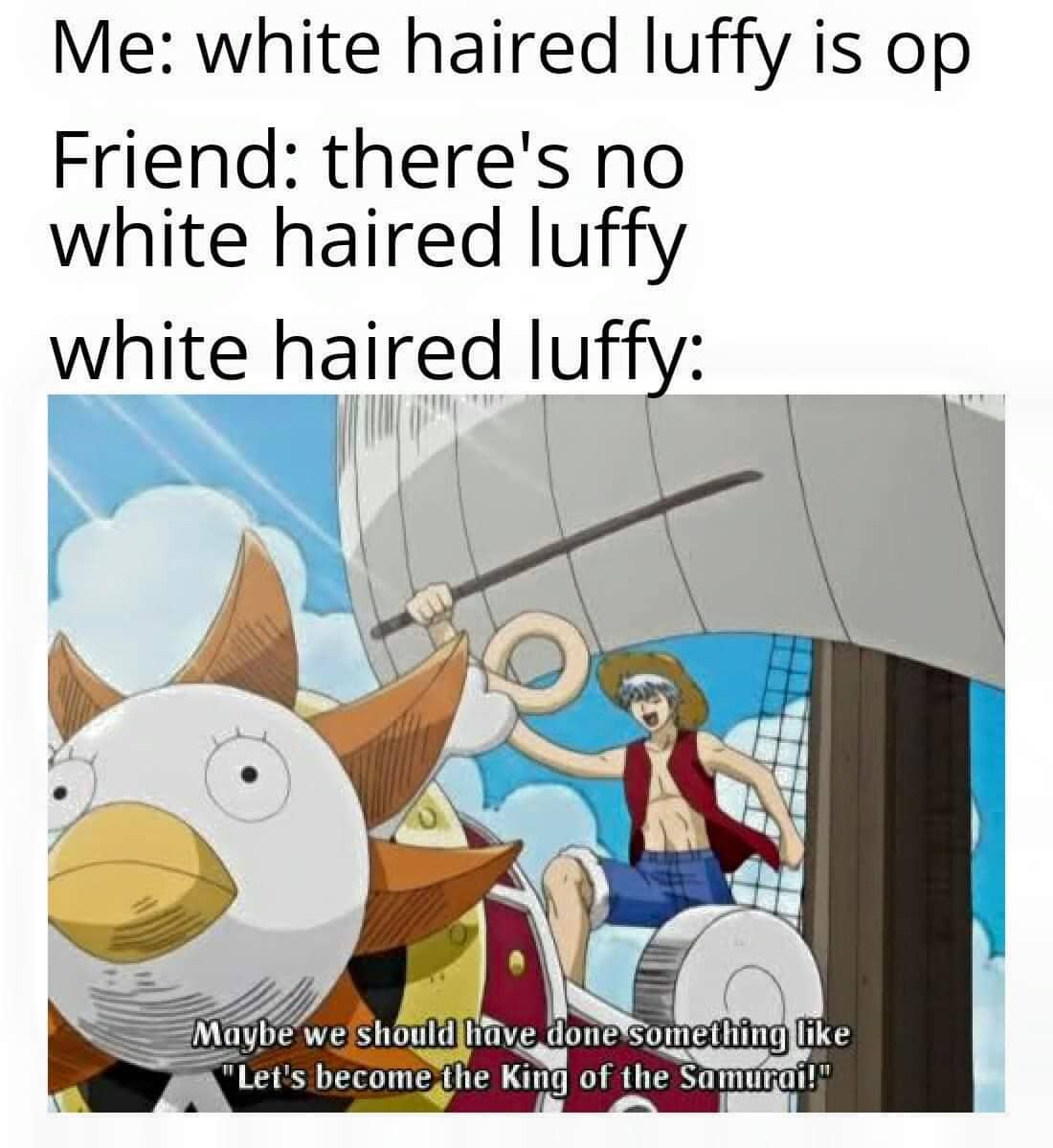 meme rambut karakter One Piece