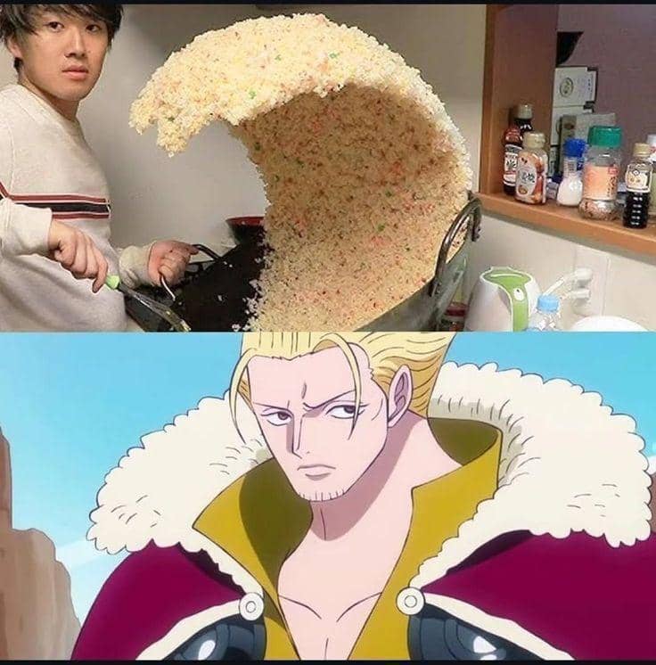 meme rambut karakter One Piece