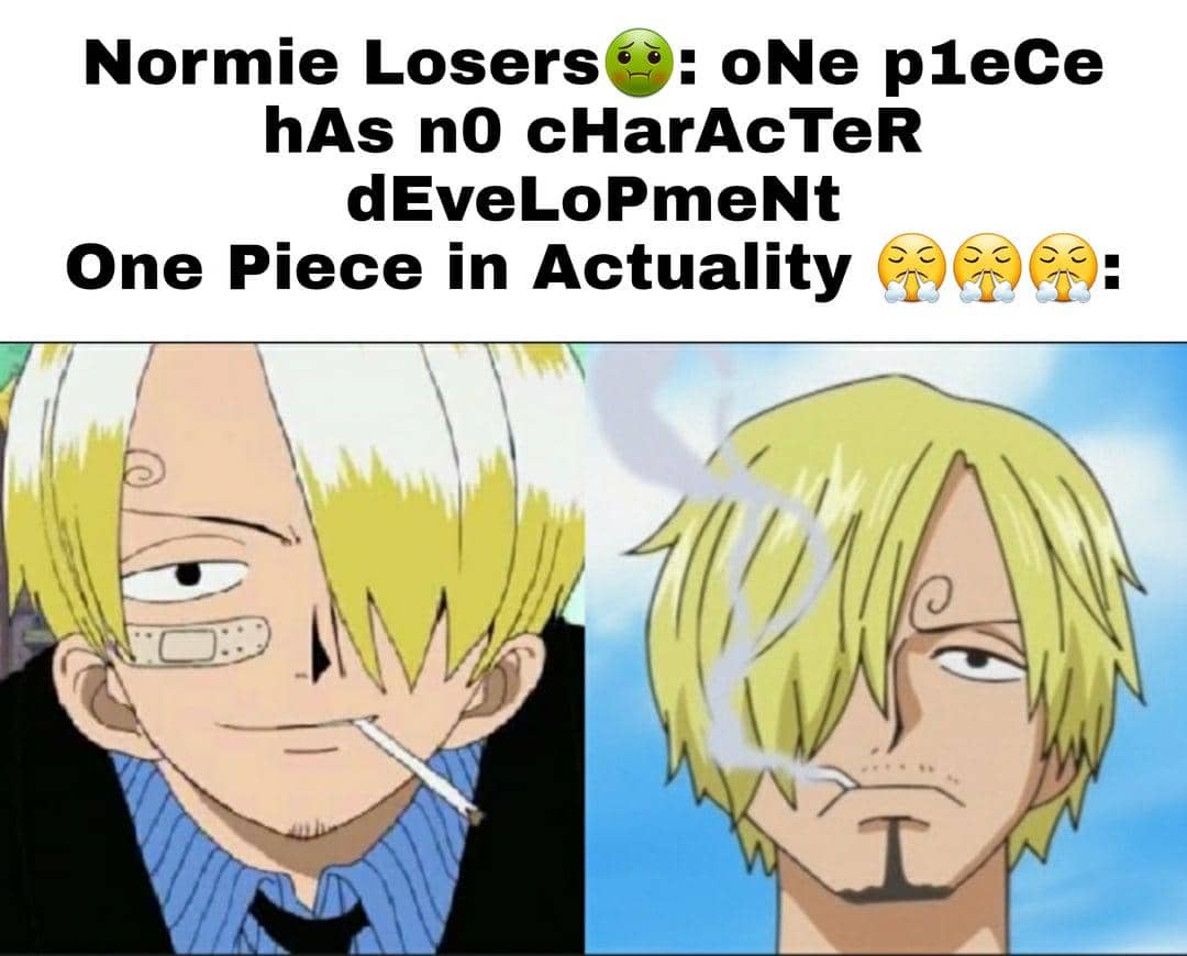meme rambut karakter One Piece