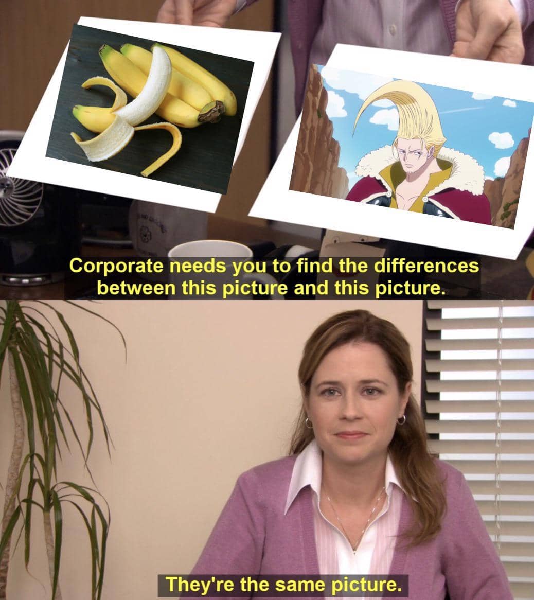 meme rambut karakter One Piece