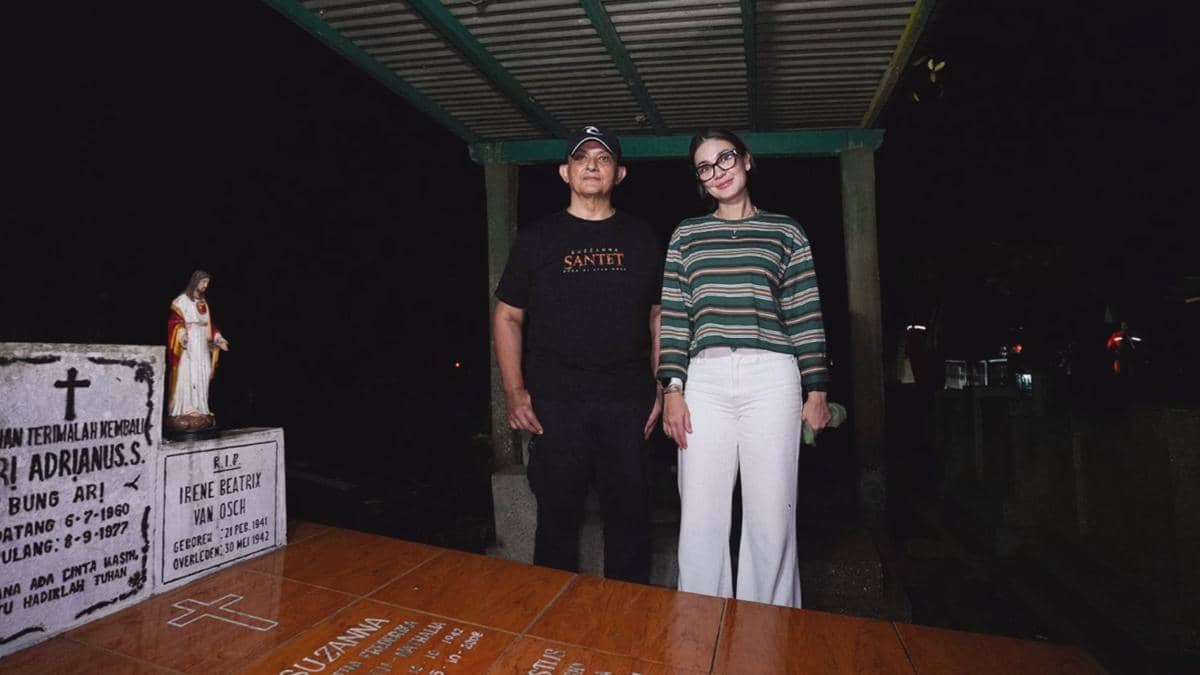 Luna Maya Ziarah ke Makam Suzzanna (instagram.com/lunamaya)